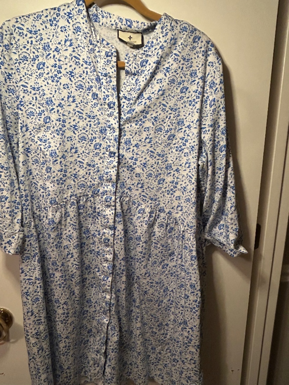 Tuckernuck floral  Blue and White Dress